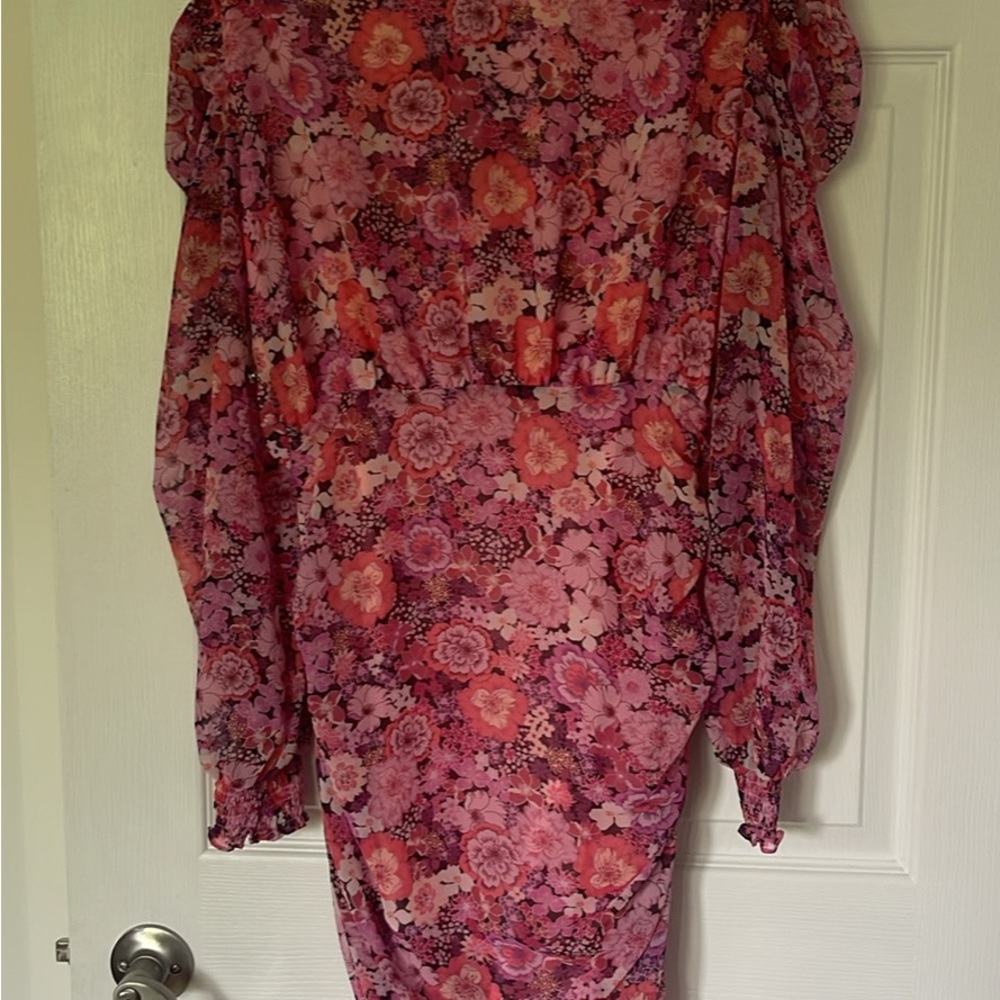 For Love And Lemons Pink Floral Dress